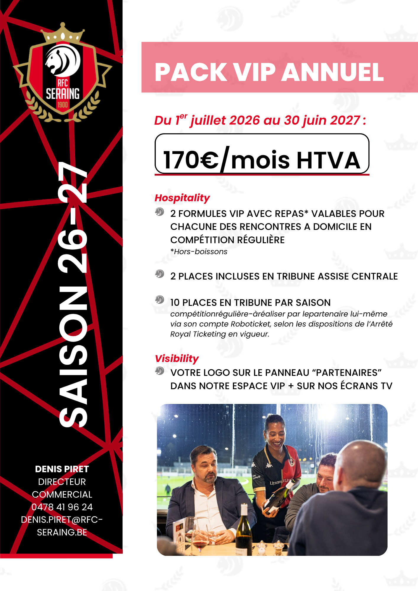 Packs VIP 26-27 - RFC Seraing - Annuel